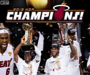 Miami Heat 2013 NBA Champions puzzle