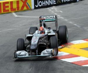 Michael Schumacher - Mercedes - Monte-Carlo 2010 puzzle
