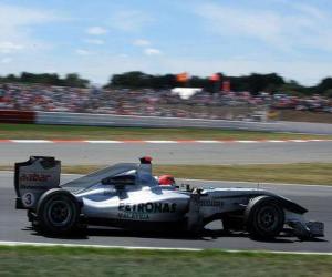 Michael Schumacher - Mercedes - Silverstone 2010 puzzle