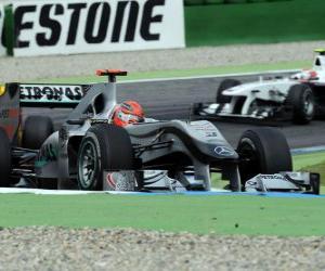 Michael Schumacher - Mercedes - Hockenheim 2010 puzzle