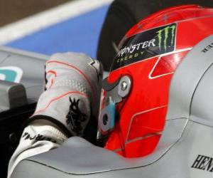 Michael Schumacher - Mercedes - Hungarian Grand Prix 2010 puzzle