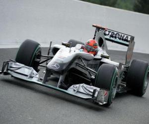 Michael Schumacher - Mercedes-- Spa-Francorchamps 2010 puzzle