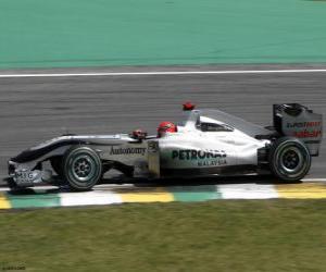Michael Schumacher - Mercedes - Interlagos 2010 puzzle