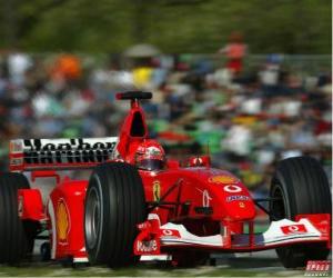 Michel Schumacher (Kaiser) piloting its F1 puzzle