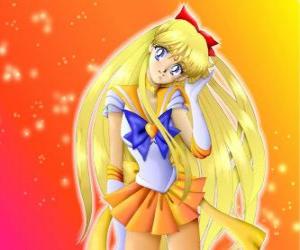 Minako Aino or Mina Aino is Sailor Venus, guerriera dell'amore e della bellezza puzzle