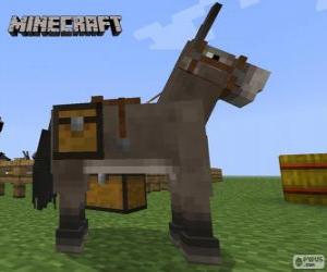 Minecraft horse puzzle