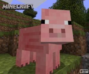 Minecraft pig puzzle