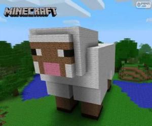 Minecraft sheep puzzle