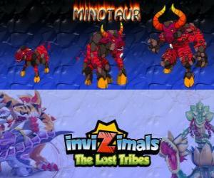 Minotaur, latest evolution. Invizimals The Lost Tribes. Dangerous and ferocious invizimal who has escaped from the maze puzzle