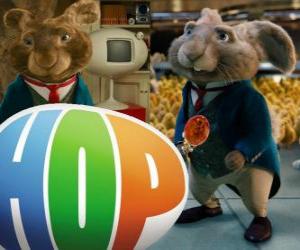 Mister Bunny, the current Easter Bunny and the father of EB. Hop, the film puzzle