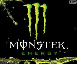 Monster Energy logo puzzle