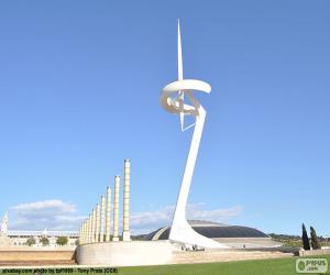 Montjuic telecommunications tower, Barcelona puzzle