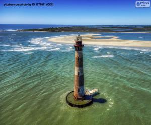 Morris Island Lighthouse, USA puzzle