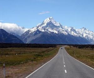 Mount Cook, New Zealand puzzle