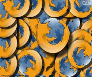 Mozilla Firefox logo puzzle