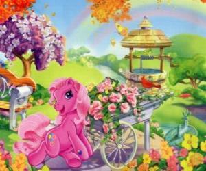 My little pony surrounded by flowers puzzle