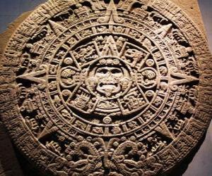 Mystical aztec calendar puzzle