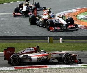 Narain Karthikeyan HRT 2012 puzzle