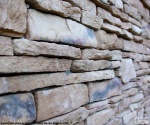 Natural stone wall puzzle