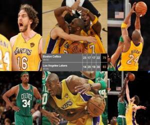 NBA Finals 2009-10, Game 7, Boston Celtics 79 - Los Angeles Lakers 83 puzzle