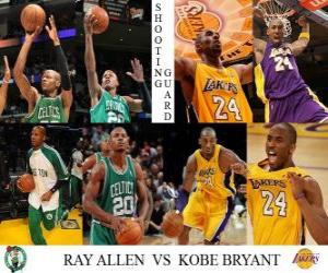 NBA Finals 2009-10, Shooting Guard, Ray Allen (Celtics) vs Kobe Bryant (Lakers) puzzle