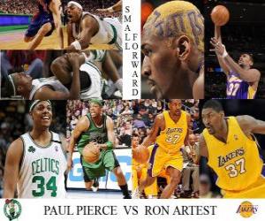 NBA Finals 2009-10, Small Forward, Paul Pierce (Celtics) vs Ron Artest (Lakers) puzzle