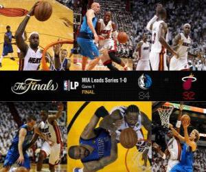 NBA Finals 2011, 1st Match, Dallas Mavericks 84 - Miami Heat 92 puzzle