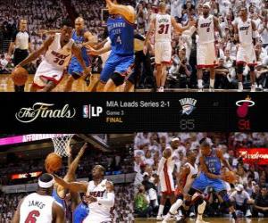 NBA Finals 2012, 3rd Game, Oklahoma City Thunder 85 - Miami Heat 91 puzzle