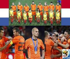 Netherlands, 2nd place in the Football World Cup 2010 South Africa puzzle