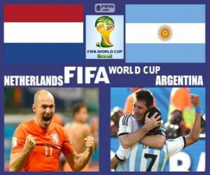 Netherlands - Argentina, semi-finals, Brazil 2014 puzzle