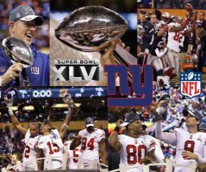 New York Giants Super Bowl 2012 champion puzzle