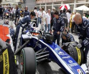 Nico Hülkenberg - Williams - Monte-Carlo 2010 puzzle