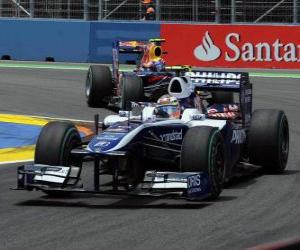 Nico Hülkenberg - Williams - Valencia 2010 puzzle