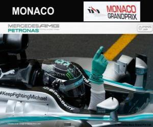 Nico Rosberg celebrates his victory in the Grand Prix of Monaco 2014 puzzle