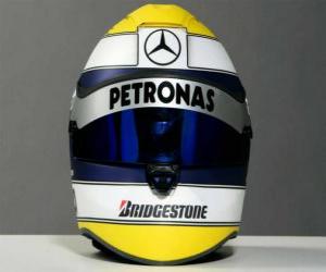 Nico Rosberg helmet 2010 puzzle