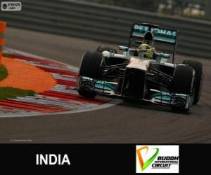 Nico Rosberg - Mercedes - 2013 Indian Grand Prix, 2nd classified puzzle