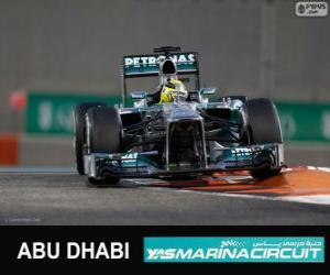 Nico Rosberg - Mercedes - 2013 Abu Dhabi Grand Prix, 3rd classified puzzle