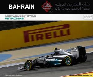 Nico Rosberg - Mercedes - 2014 Bahrain Grand Prix, 2º classified puzzle