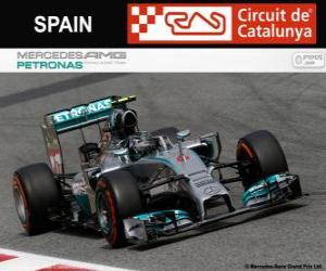 Nico Rosberg - Mercedes - 2014 Spanish Grand Prix, 2º classified puzzle