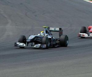 Nico Rosberg - Mercedes GP - Silverstone 2010 puzzle