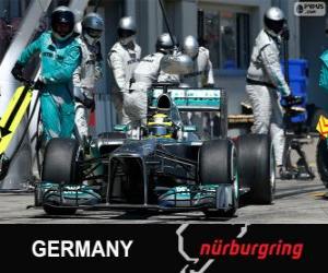 Nico Rosberg - Mercedes - Nürburgring, 2013 puzzle