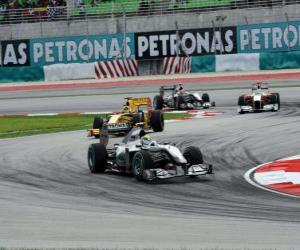 Nico Rosberg - Mercedes - Sepang 2010 puzzle