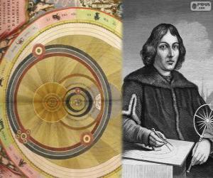 Nicolaus Copernicus (1473-1543), Polish astronomer who formulated the heliocentric theory of the Solar System puzzle