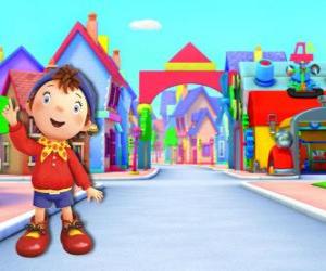 Noddy is a child made of wood that lives in a small house in Toyland, the city of toys puzzle