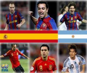 Nominated for FIFA Ballon d'Or 2010 (Andrés Iniesta, Xavi Hernández, Lionel Messi) puzzle