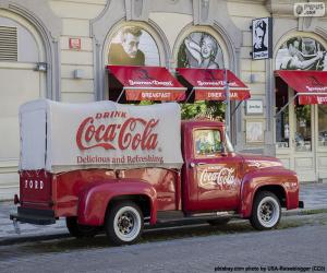 Old Coca-Cola truck puzzle