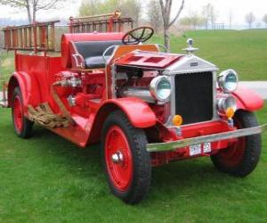 Old fire truck puzzle