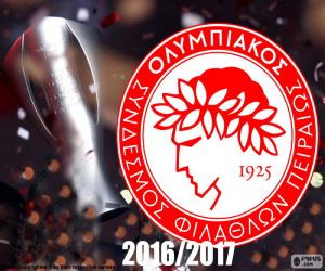 Olympiacos FC champion 2016-2017 puzzle