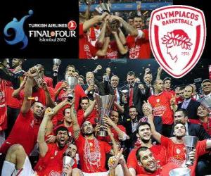 Olympiacos Piraeus, Euroleague Basketball 2012 champion puzzle