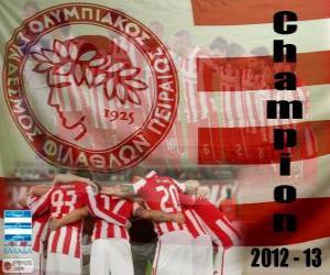 Olympiacos Piraeus, Super League 2012-2013 champion puzzle